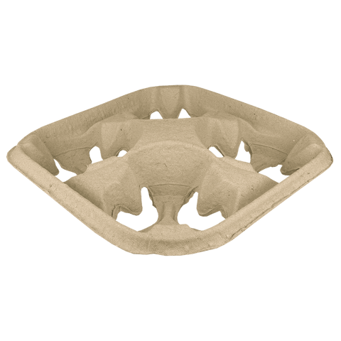 Klika - Plateau de transport pour 4 gobelets en carton recyclé