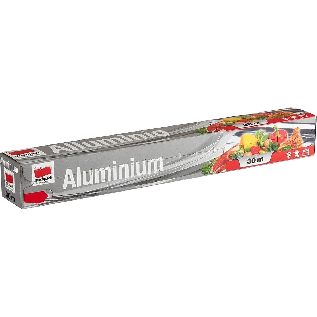Quickpack -   aluminiumfolie, ft 30 cm x 30 m
