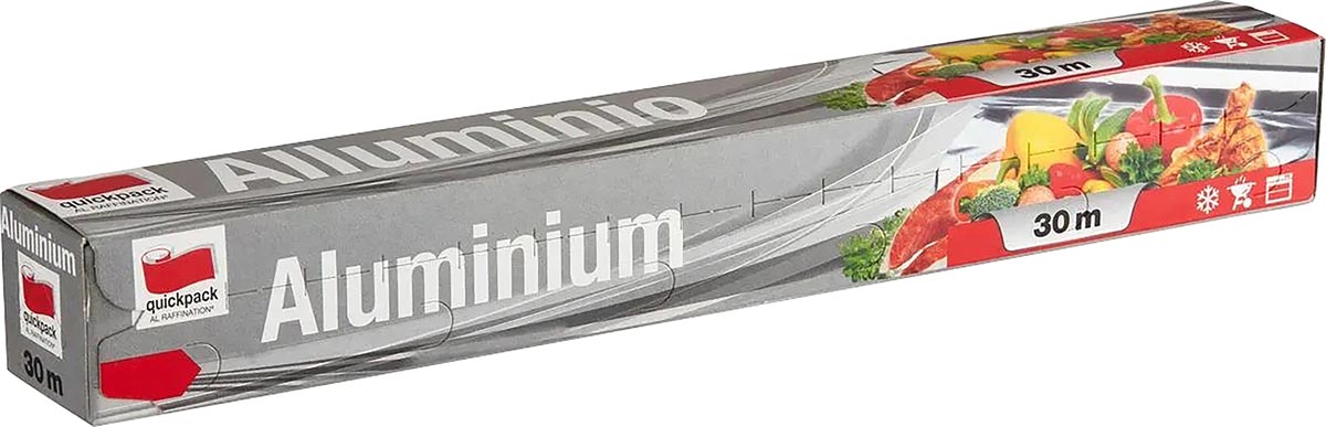 Quickpack - feuille d'aluminium, pi 30 cm x 30 m