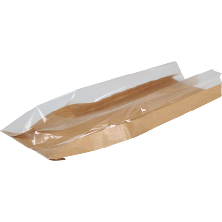 Klika -  Zak | Brood- en banketzak | Papier + PP + PE | 16/ 5x50cm | bruin | 1000 stuks