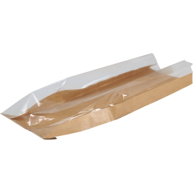 Klika -  Zak | Brood- en banketzak | Papier + PP + PE | 16/ 5x50cm | bruin | 1000 stuks