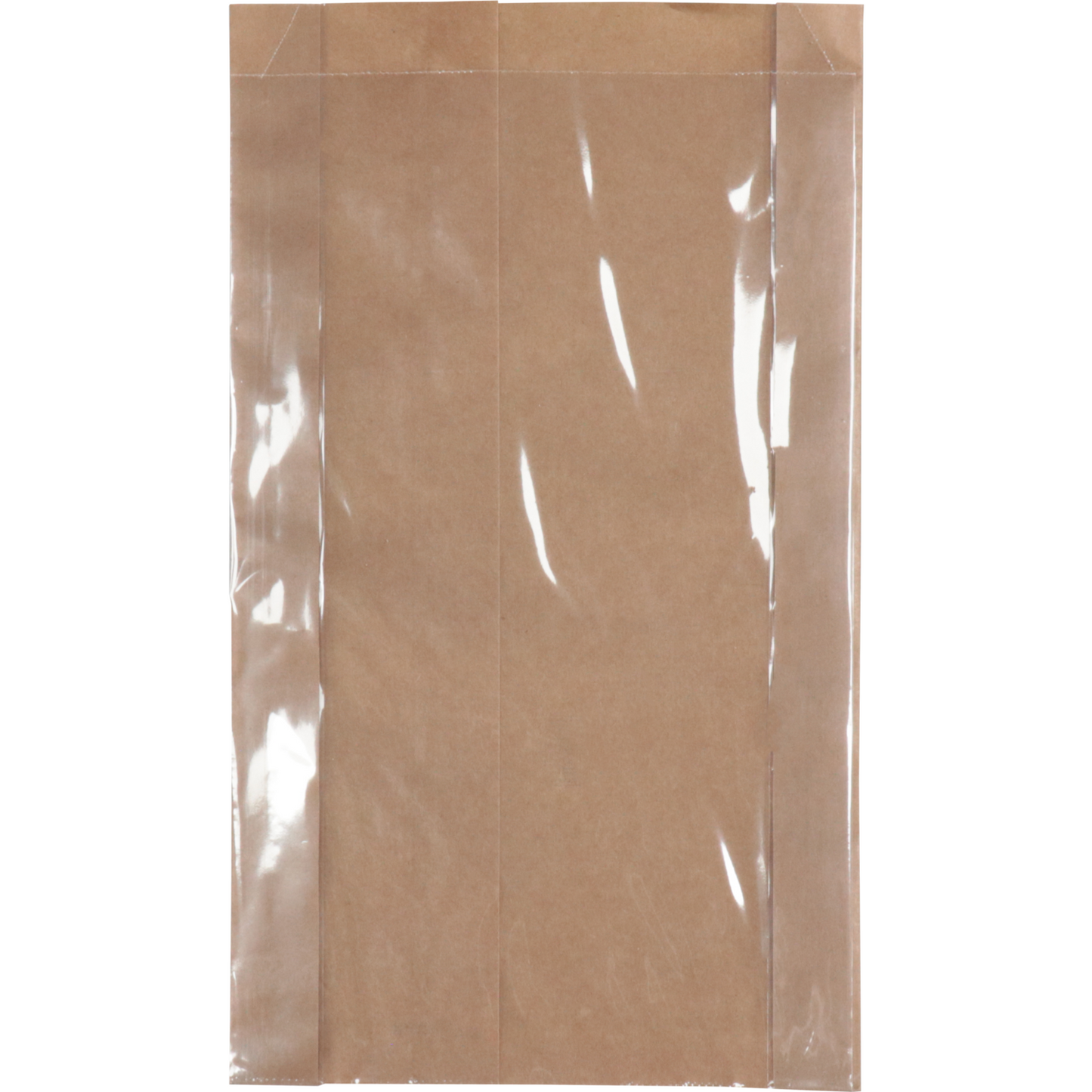 Klika - Sac à fenêtre Papier + PP, 16/2x28cm, marron 500 pièces