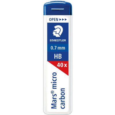 Staedtler -  micro potloodstiften, 0,7 mm, HB, etui van 40 stuks
