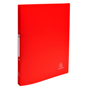 Exacompta - Classeur A4 2 anneaux O-mech 15mm PP rouge