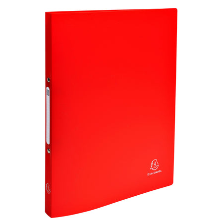 Exacompta - Classeur A4 2 anneaux O-mech 15mm PP rouge