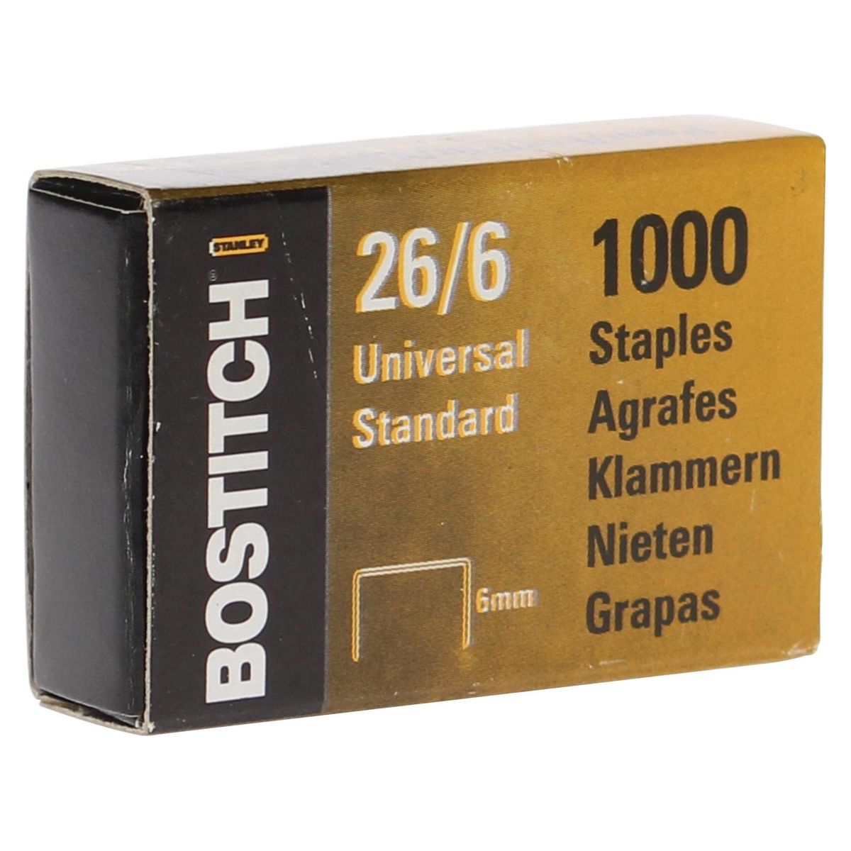 Bostitch - nietjes 6 mm, verzinkt