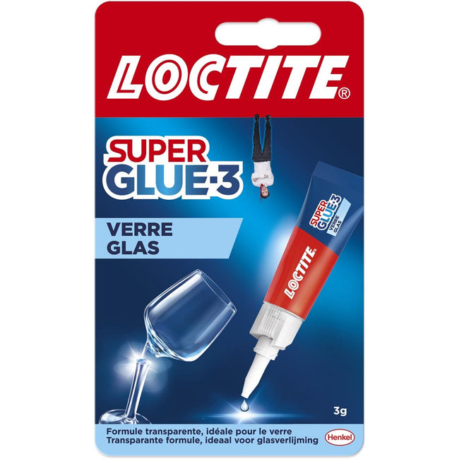 Loctite – Sekundenkleber Super Glue Glass, 3 g, auf Blister