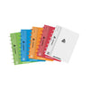ADOC - Carnet A5 diamant 5x5mm 144 pages 90gr transparent assorti