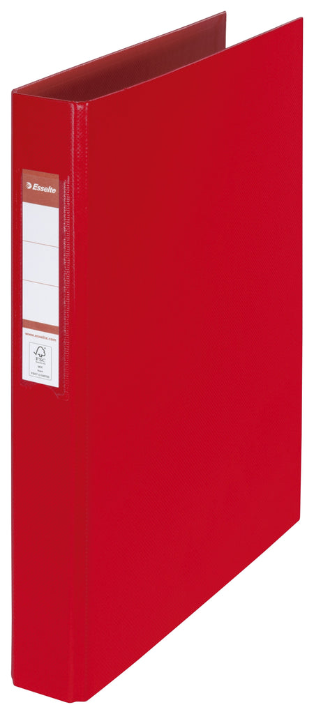 Esselte - Ringordner VIVIDA A4 2-Ring O-Mechanik 25mm PP rot | 10 Stück