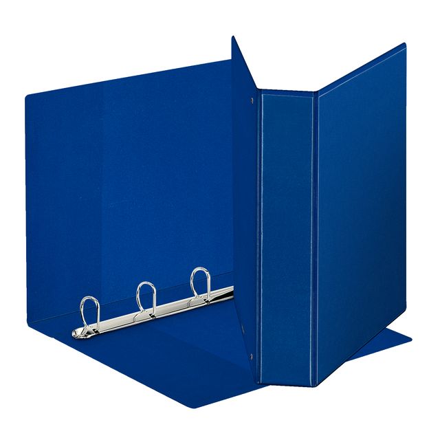 Esselte -  Presentatieringband panorama A4 4-rings D-mechaniek 30mm PP blauw | 10 stuks
