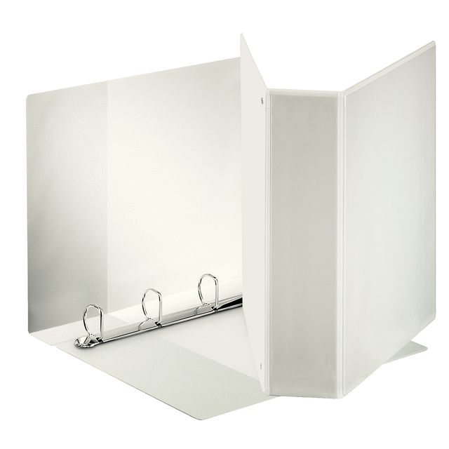 Esselte - Classeur de présentation panorama A4 4 anneaux mécanisme D 52mm PP blanc | 10 pièces