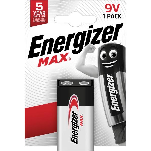 Energizer - Battery Max 9V, sur blister