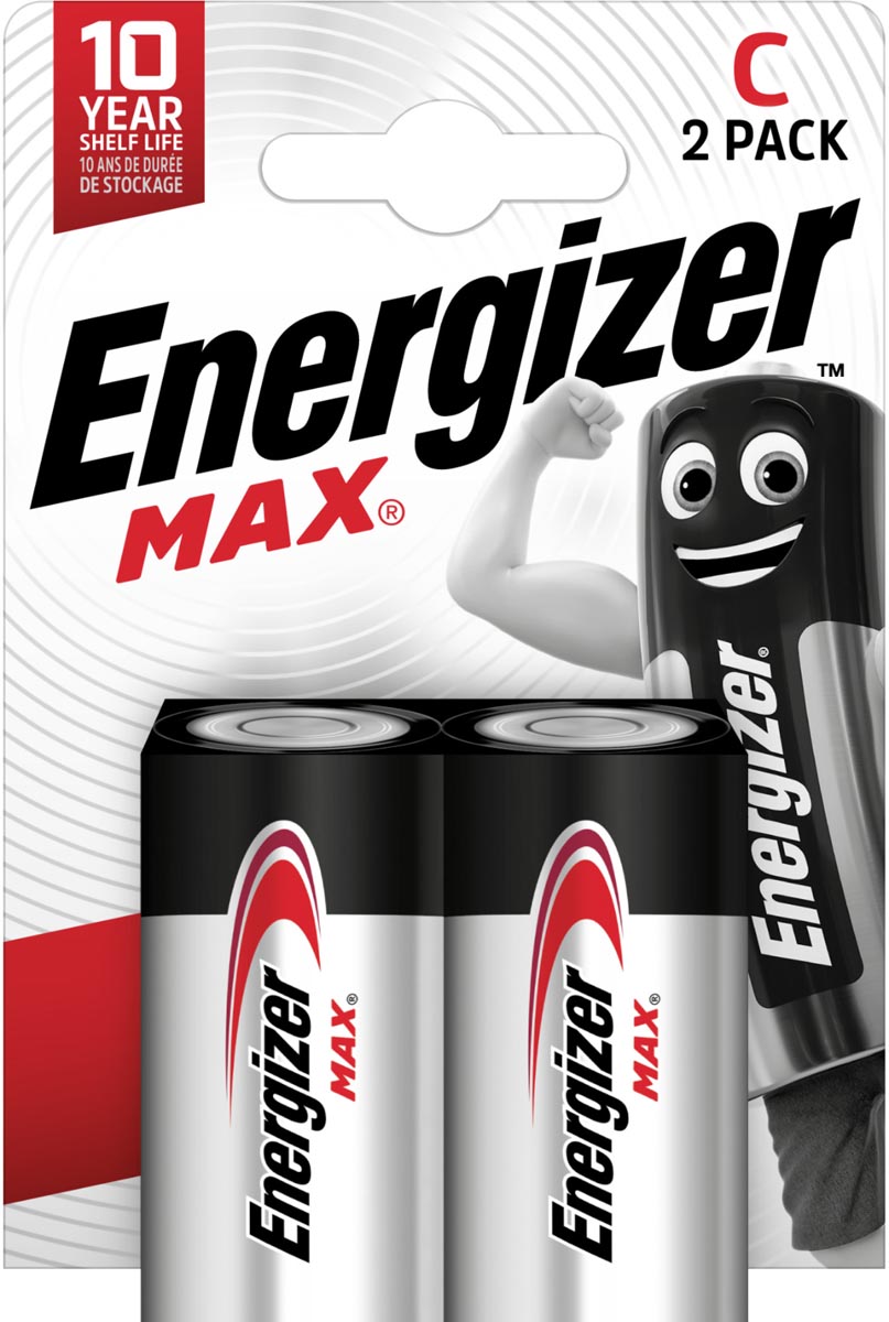 Energizer - piles Max C, blister de 2 pièces