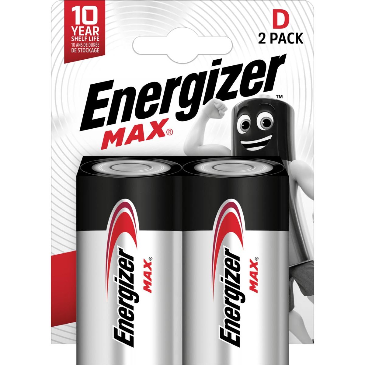 Energizer - piles Max D, blister de 2 pièces