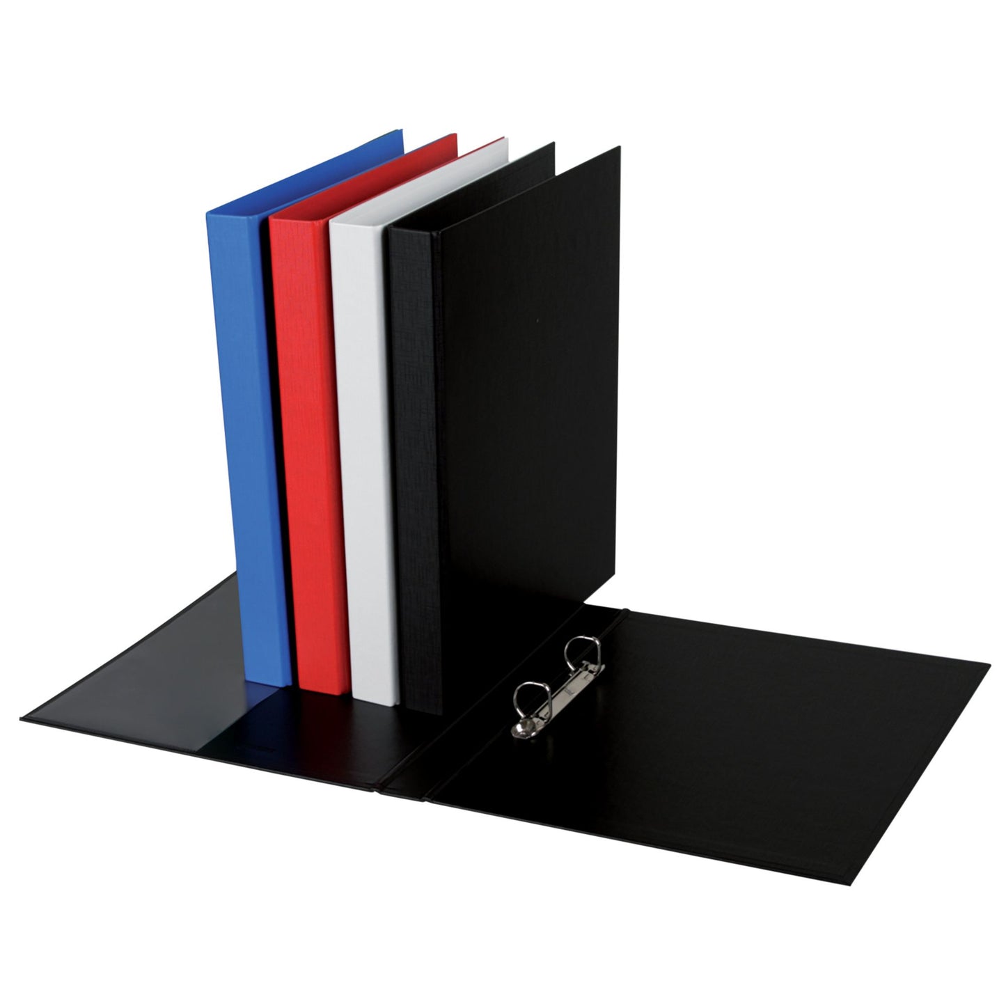 Quantore - Classeur à anneaux A4 2 anneaux D-mech 20mm PP noir | 20 pièces