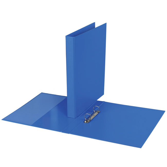 Quantore - Classeur à anneaux A4 2 anneaux D-mech 20mm PP bleu | 20 pièces