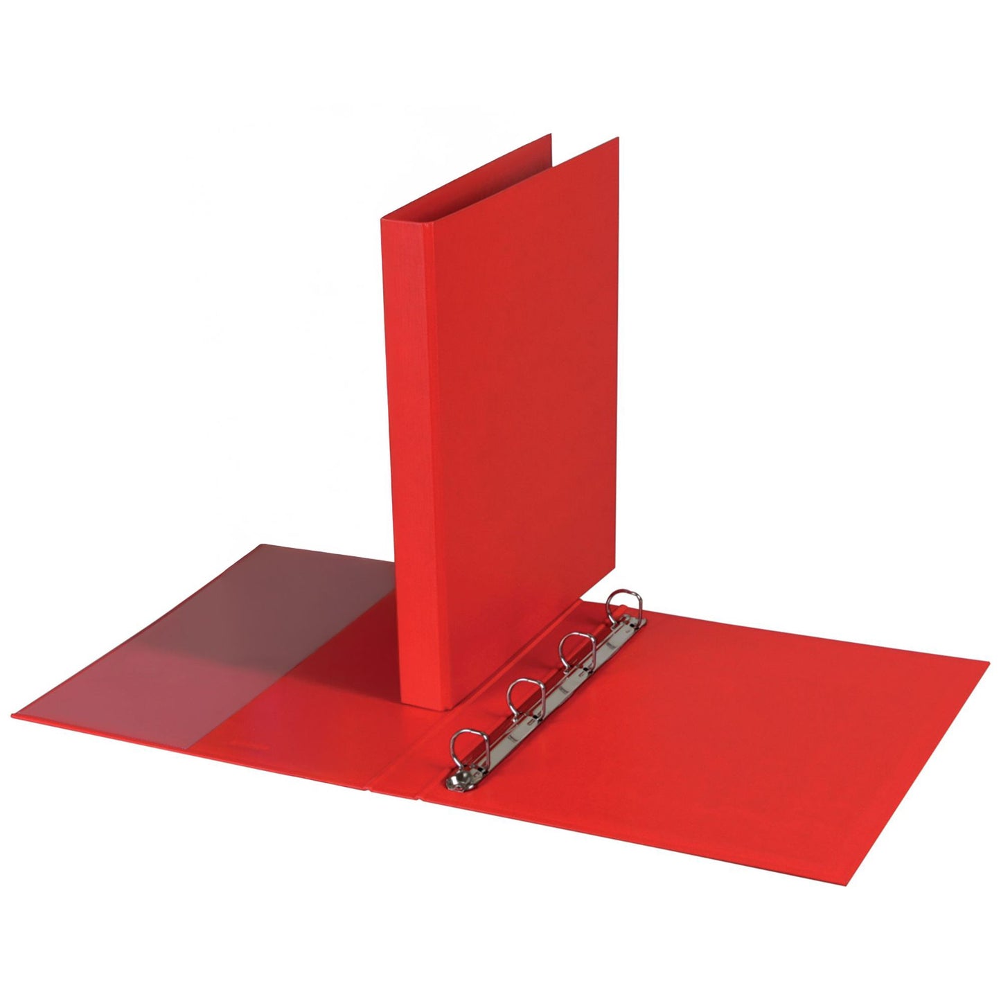 Quantore - Ringordner A4 4-Ring D-Mech 20mm PP rot