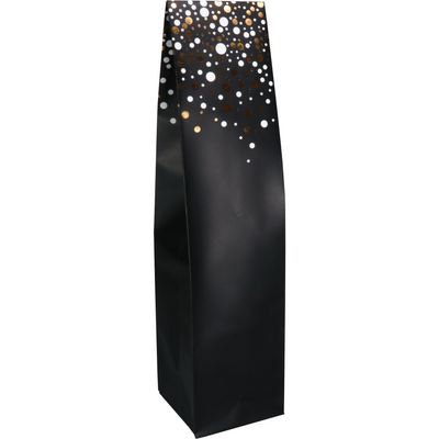 Klika -  Fleszak | 9.5x41x9.5cm | Party Spot-On | papier | zilver/goud/zwart | 200 stuks