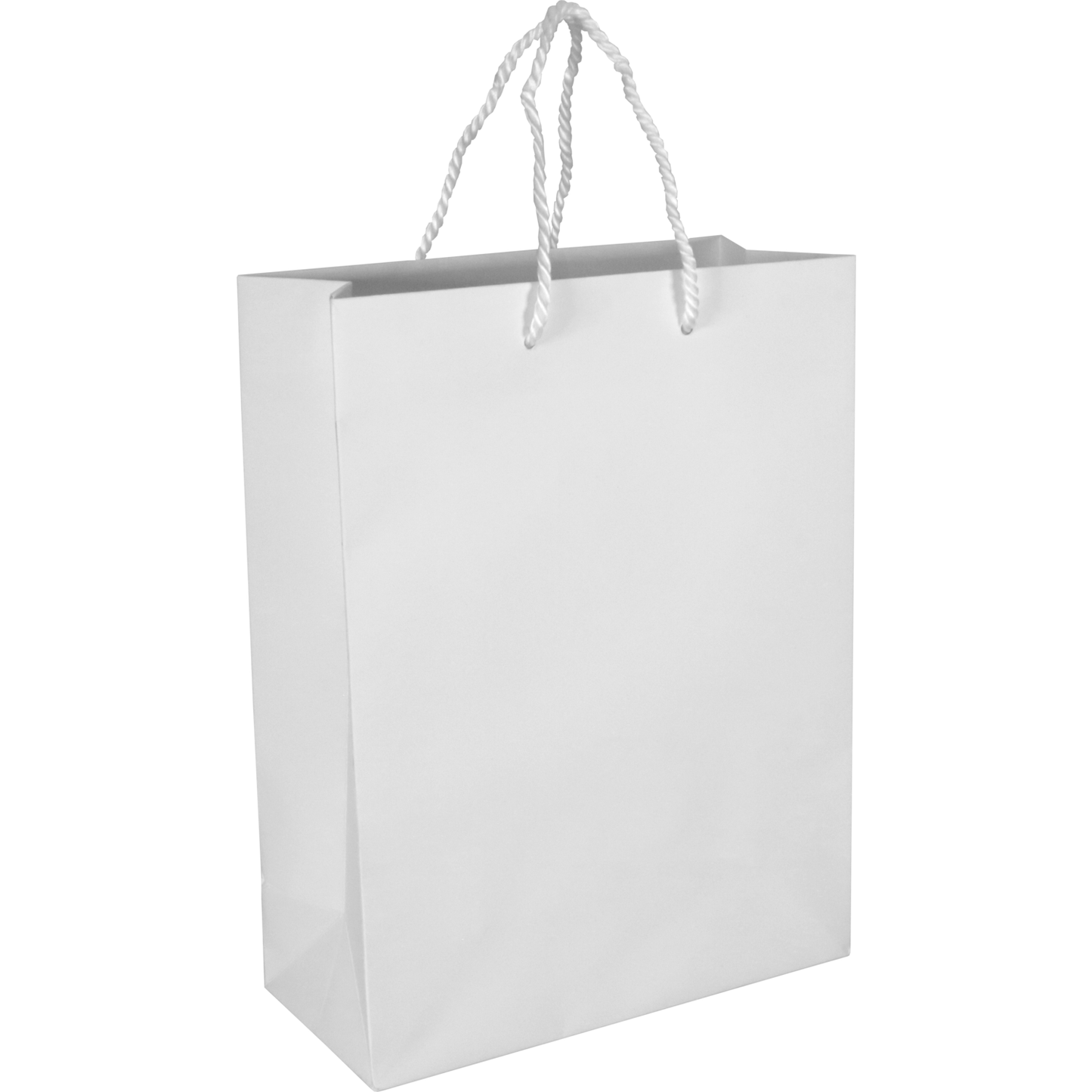 Klika -  Tas | Papier | met koord | 22x 10x29cm | draagtas | wit | 100 stuks