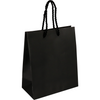 Klika - Sac | Papier | avec cordon | 16x8x19cm | sac fourre-tout | noir | 100 pièces