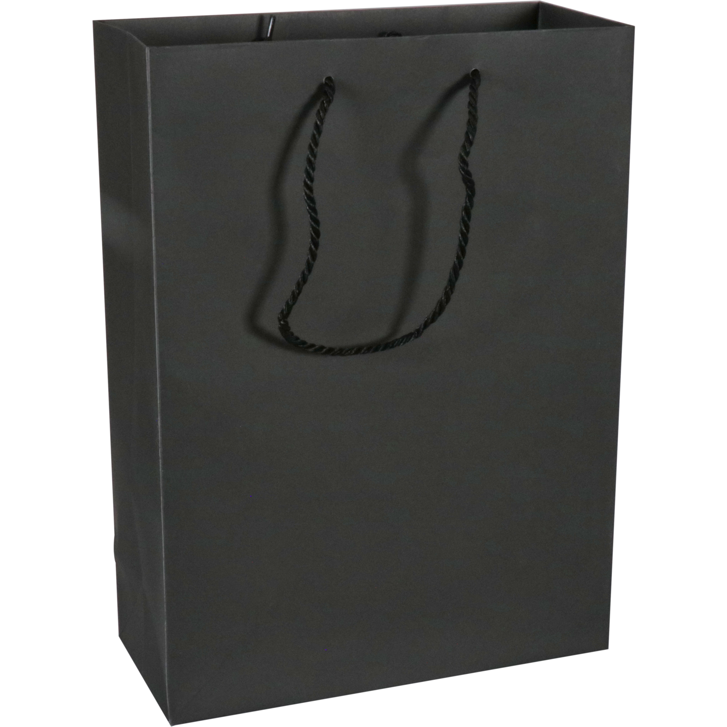 Klika -  Tas | Papier | met koord | 27x 12x37cm | draagtas | zwart/wit | 100 stuks