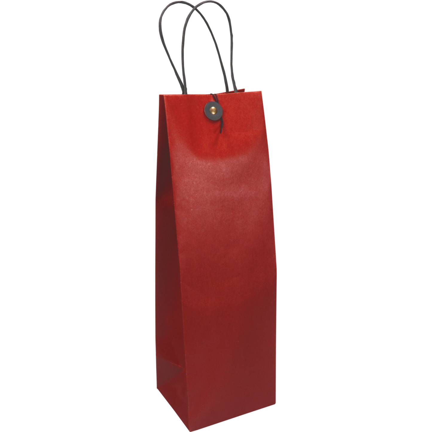 Klika - tas | Papier cordon en papier tordu Fermeture japonaise 11x10x36cm | Wineflestas | Rouge | Sac de 10 pièces