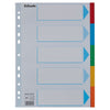 Esselte - Onglets Standard A4 5 pièces en carton 11 anneaux avec page de couverture assortie | 20 pièces