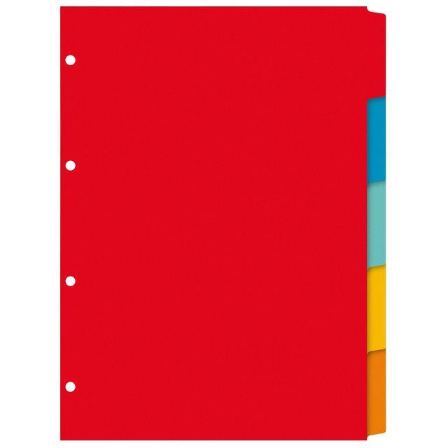 Kangaro -  Tabbladen 4-gaats PE405 5-delig assorti karton | 50 stuks