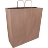 Klika - Sac | Papier kraft | cordon de papier torsadé | 45x 17x48cm | sac fourre-tout | marron | 100 pièces
