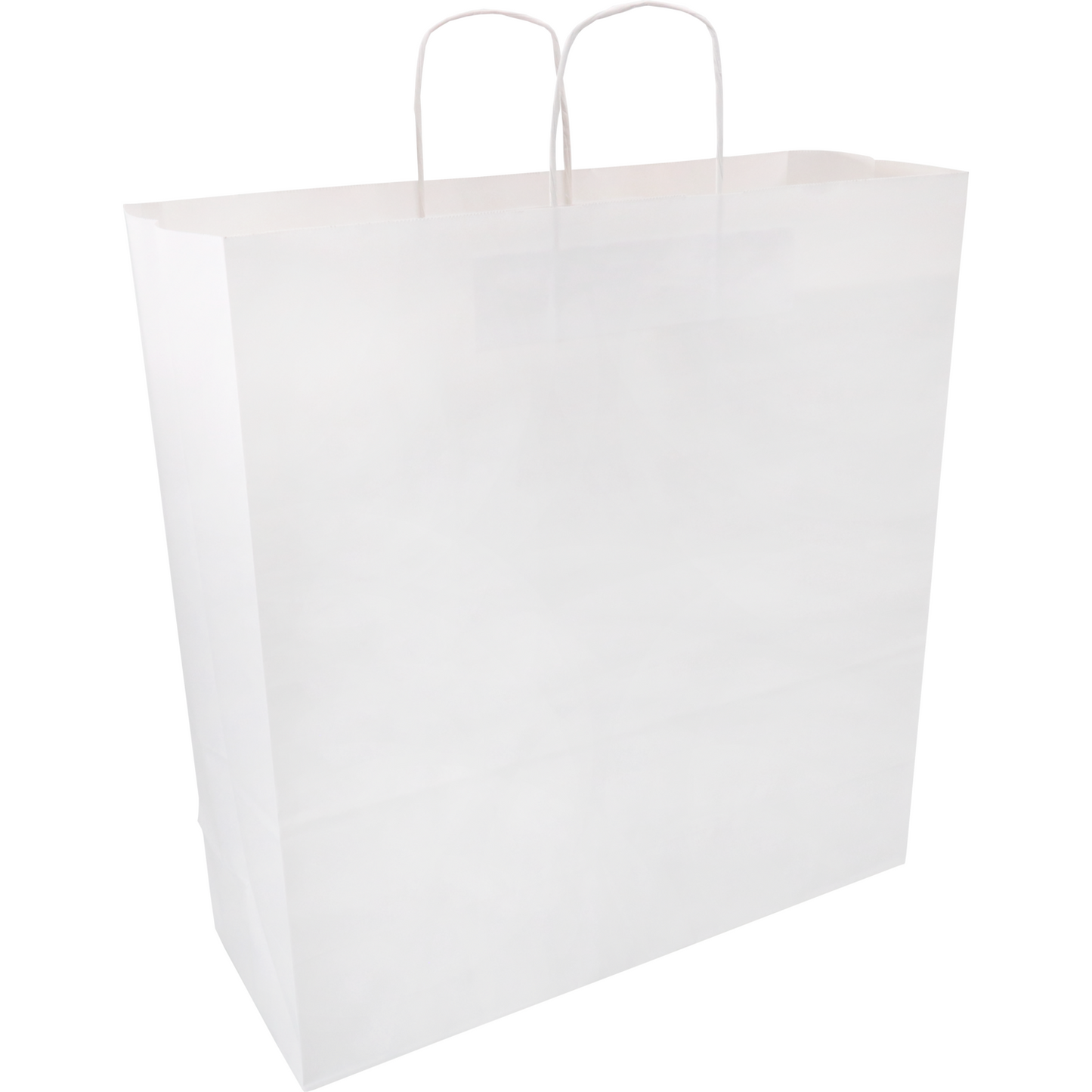 Klika -  Tas | Kraftpapier | gedraaid papieren koord | 45x 17x48cm | draagtas | wit | 100 stuks
