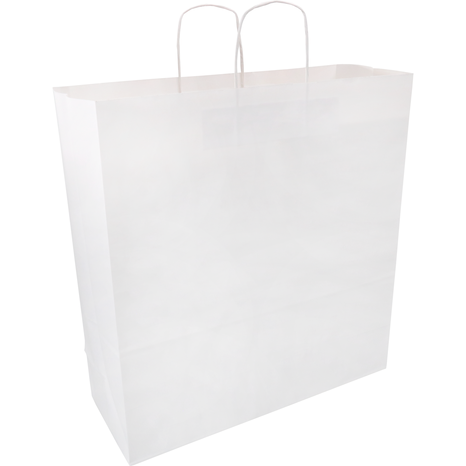 Klika - Sac | Papier kraft | cordon de papier torsadé | 45x 17x48cm | sac fourre-tout | blanc | 100 pièces