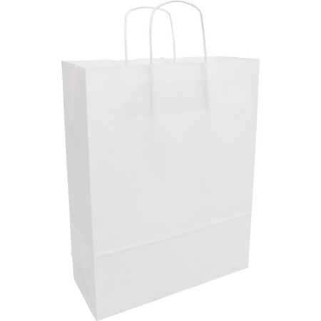 Klika - Sac à cordon en papier 32x12x41cm 50 pcs blanc | 2 pièces