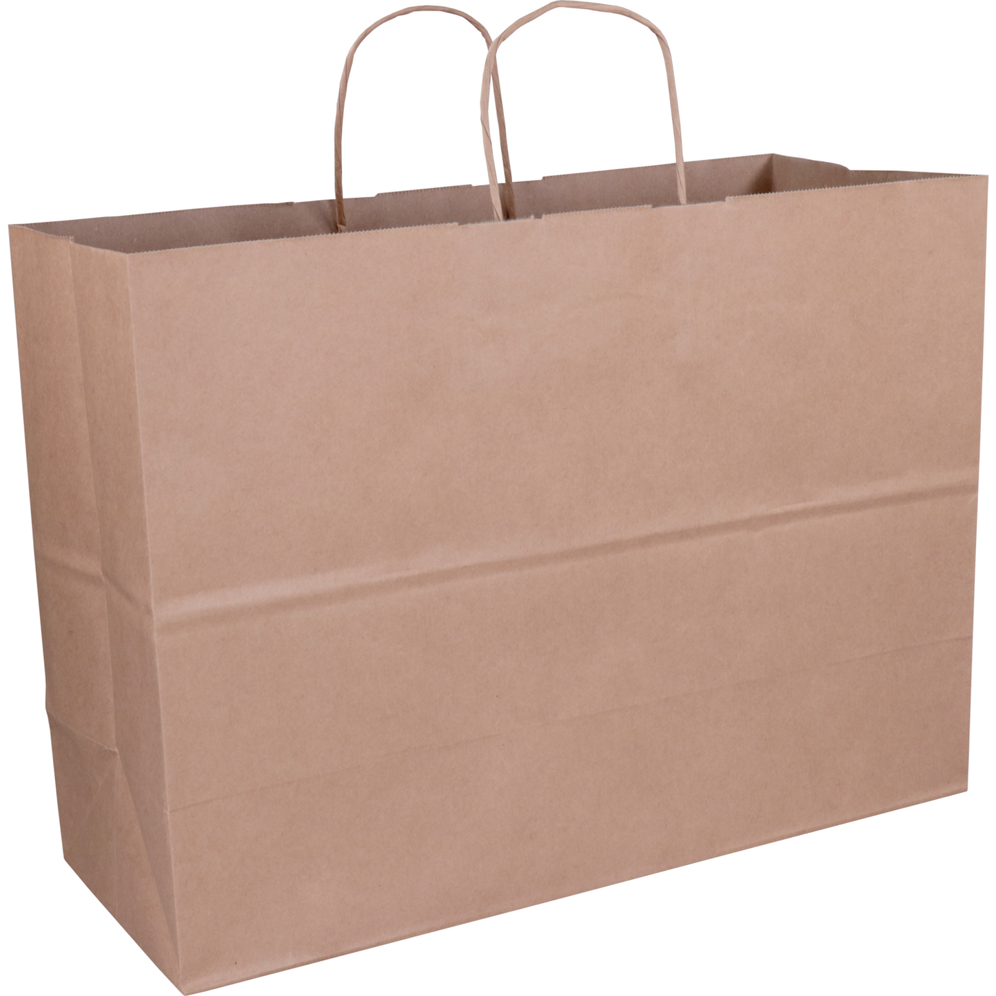 Klika -  Tas | Kraftpapier | gedraaid papieren koord | 45x 17x33cm | draagtas | bruin | 100 stuks