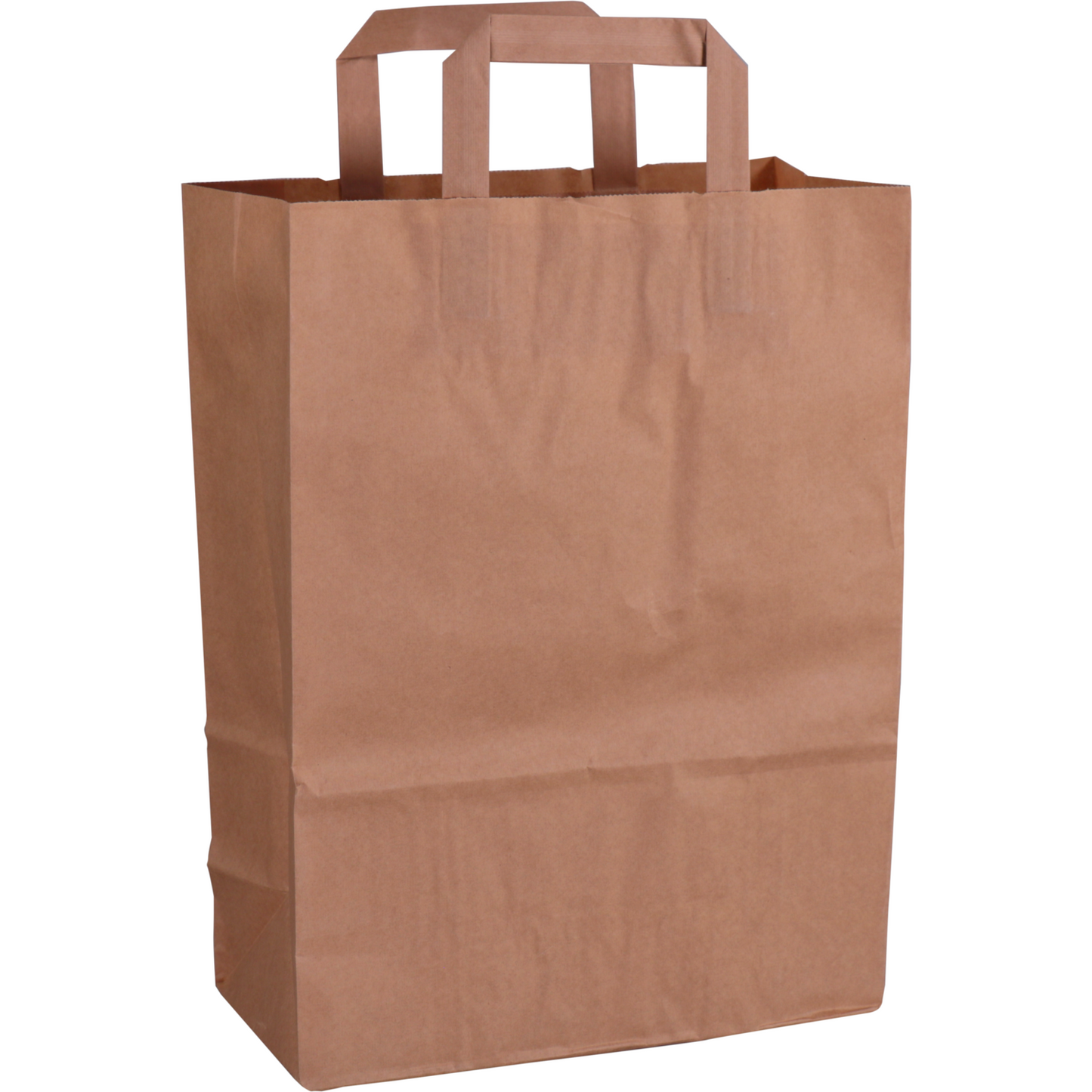 Klika -  Tas | Papier | platte handgreep | 26x 12x35cm | draagtas | bruin | 250 stuks