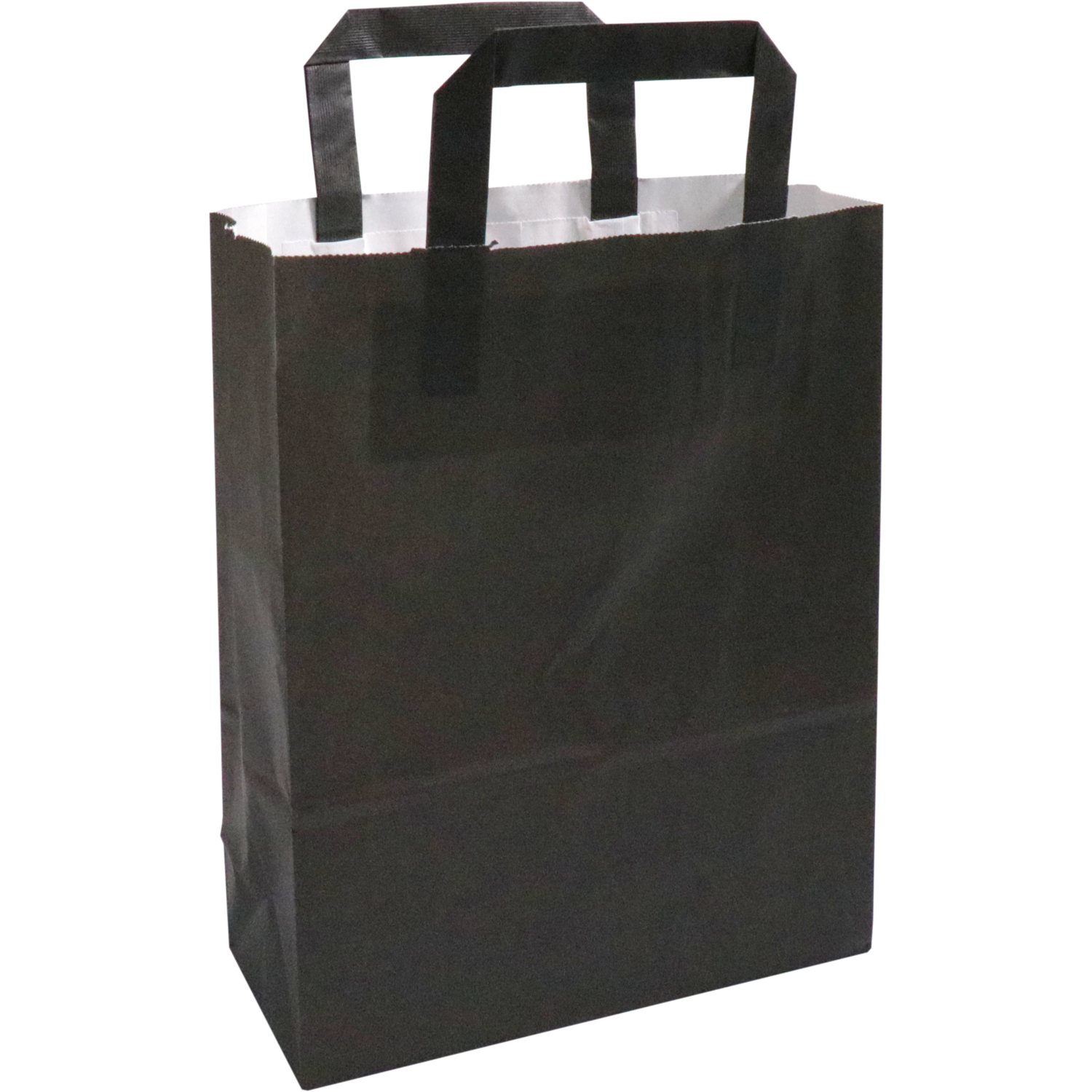 Klika -  Tas | Papier | platte handgreep | 22x 10x28cm | draagtas | zwart | 250 stuks