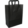 Klika - Sac | Papier | poignée plate | 26x 12x35cm | sac fourre-tout | noir | 250 pièces