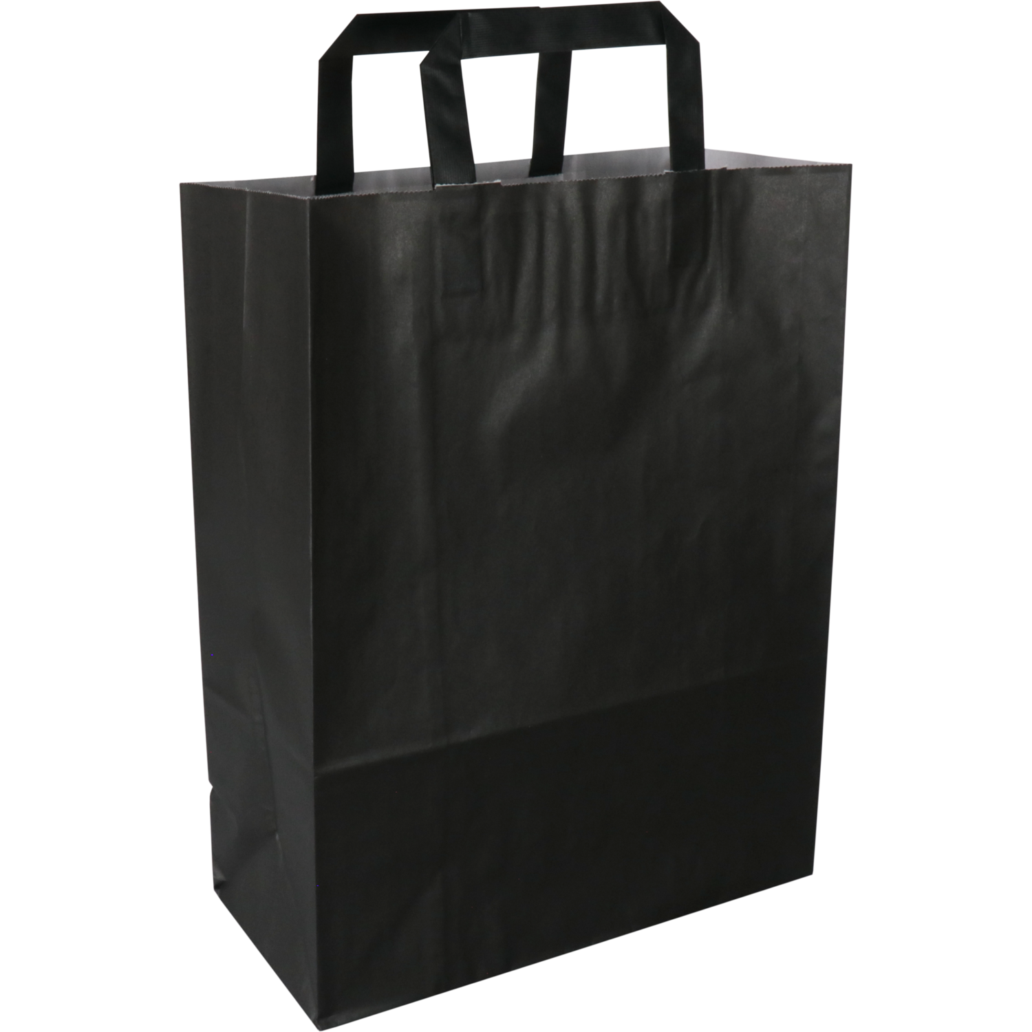 Klika - Sac | Papier | poignée plate | 26x 12x35cm | sac fourre-tout | noir | 250 pièces