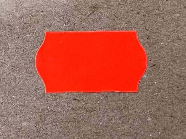 Klika - Etiquette 2212 rouge fluo amovible 63 000