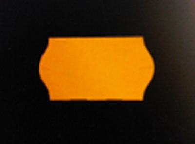 Klika - Étiquette 2212 vague fl. permanente orange 63 000 2 pièces