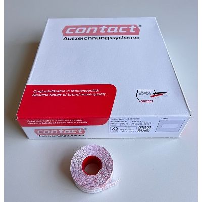 Klika - Etiquette 2612 blanc permanent 2 fentes 63 000