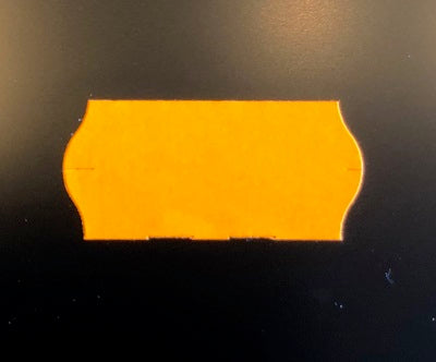 Klika -  Etiket 2612 fluor oranje perm 2-sl 54000