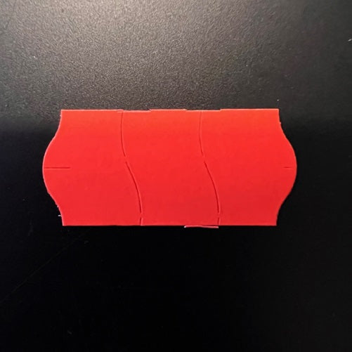 Klika - Etiquette 2612 rouge fluor permanent sécurité st