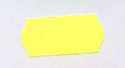 Klika - Etiquette 2612 jaune fluor permanent Tovel 3 pièces