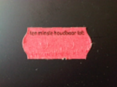 Klika - Etiquette 2612 rouge perm 2 fentes Au moins ho