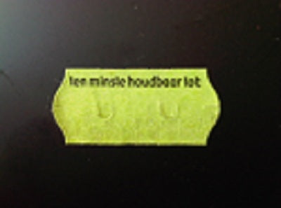 Klika - Etiquette 2612 vert perm 2 fentes Au moins h