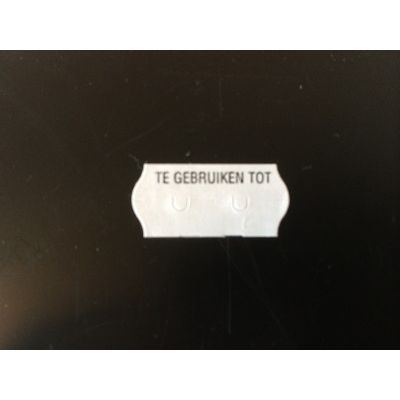 Klika -  Etiket 2612 wit/zwart TE GEBRUIKEN TOT