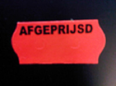 Klika - Etiquette 2612 permanente rouge fluor PROMO