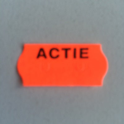 Klika - Etiquette 2612 rouge fluor permanente PROMOTION 3 pièces