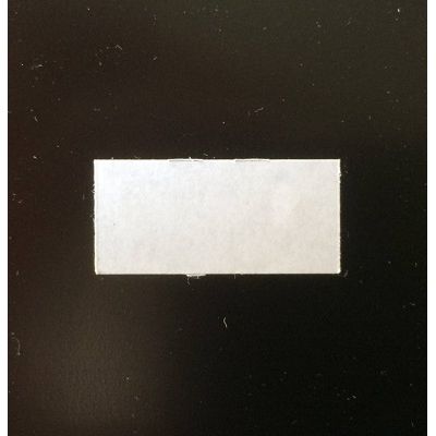 Klika -  Etiket 2612 rechthoek wit semi-permanent