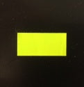 Klika - Etiquette 2612 rectangle jaune fluo permanente